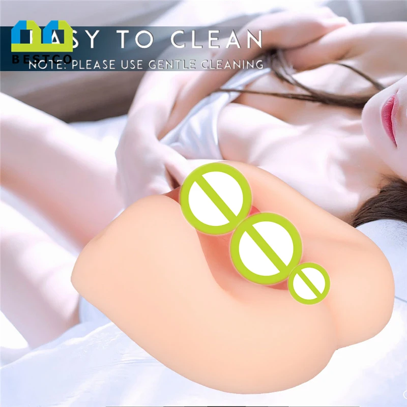 
Bestco emulational toys male masturbator sex toys adult men silicone big ass 