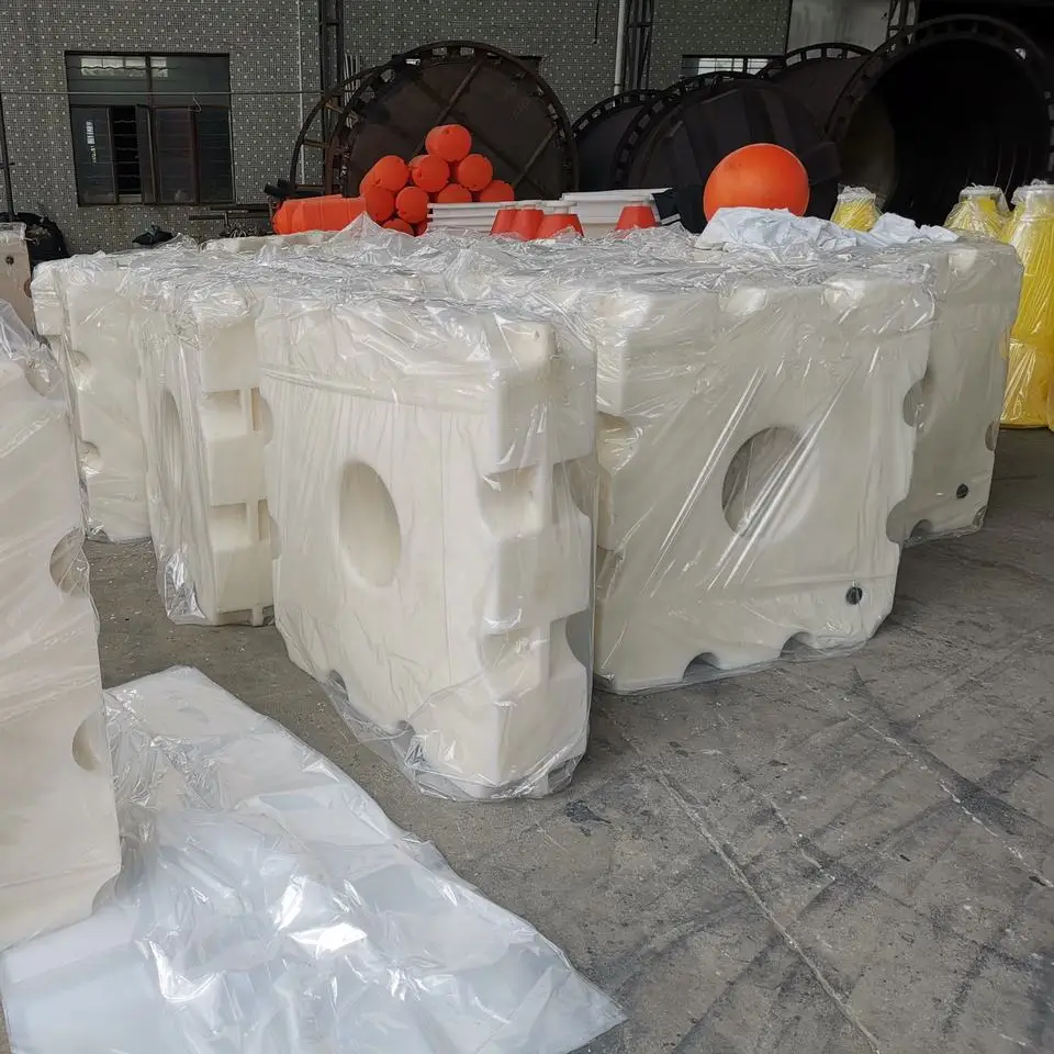 Plastic marina floating concrete pontoon hdpe pontoon floats mould equipments