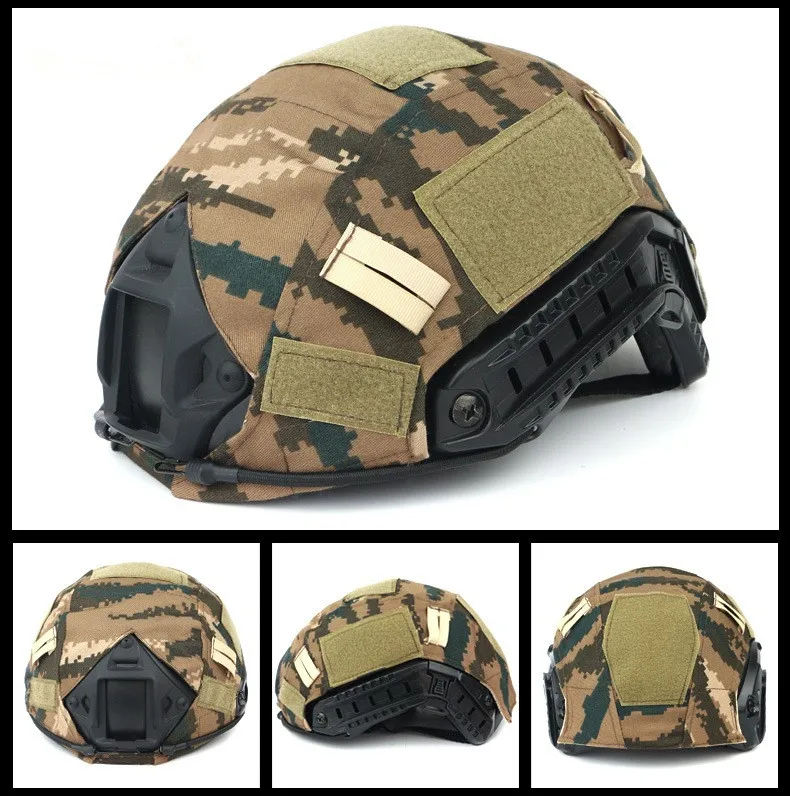 Camouflage FAST Tactical Hiking Gear Helmet Cloth Headwear Helmet Cover For Tactical Helmet