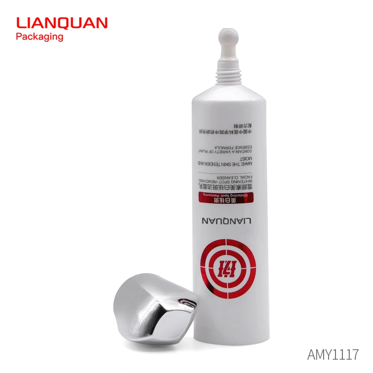 cosmetic tube packaging serum container squeeze tube packaging plastic applicator