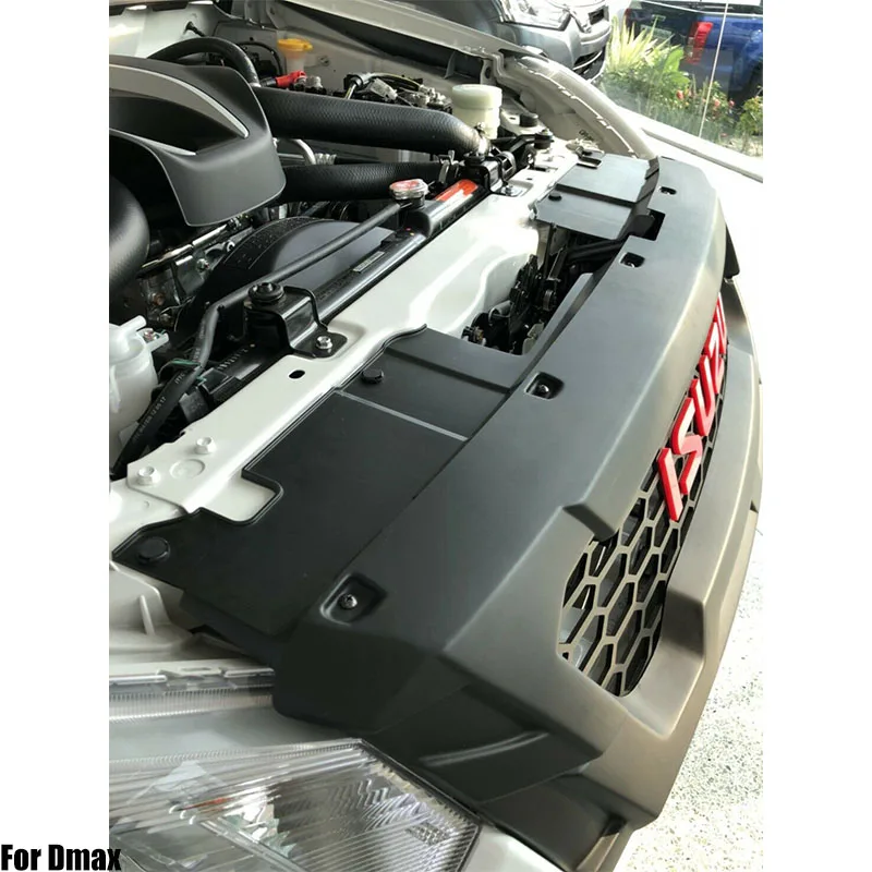 Black Front Grille Grill Red Logo For Dmax Pickup 2016 2018