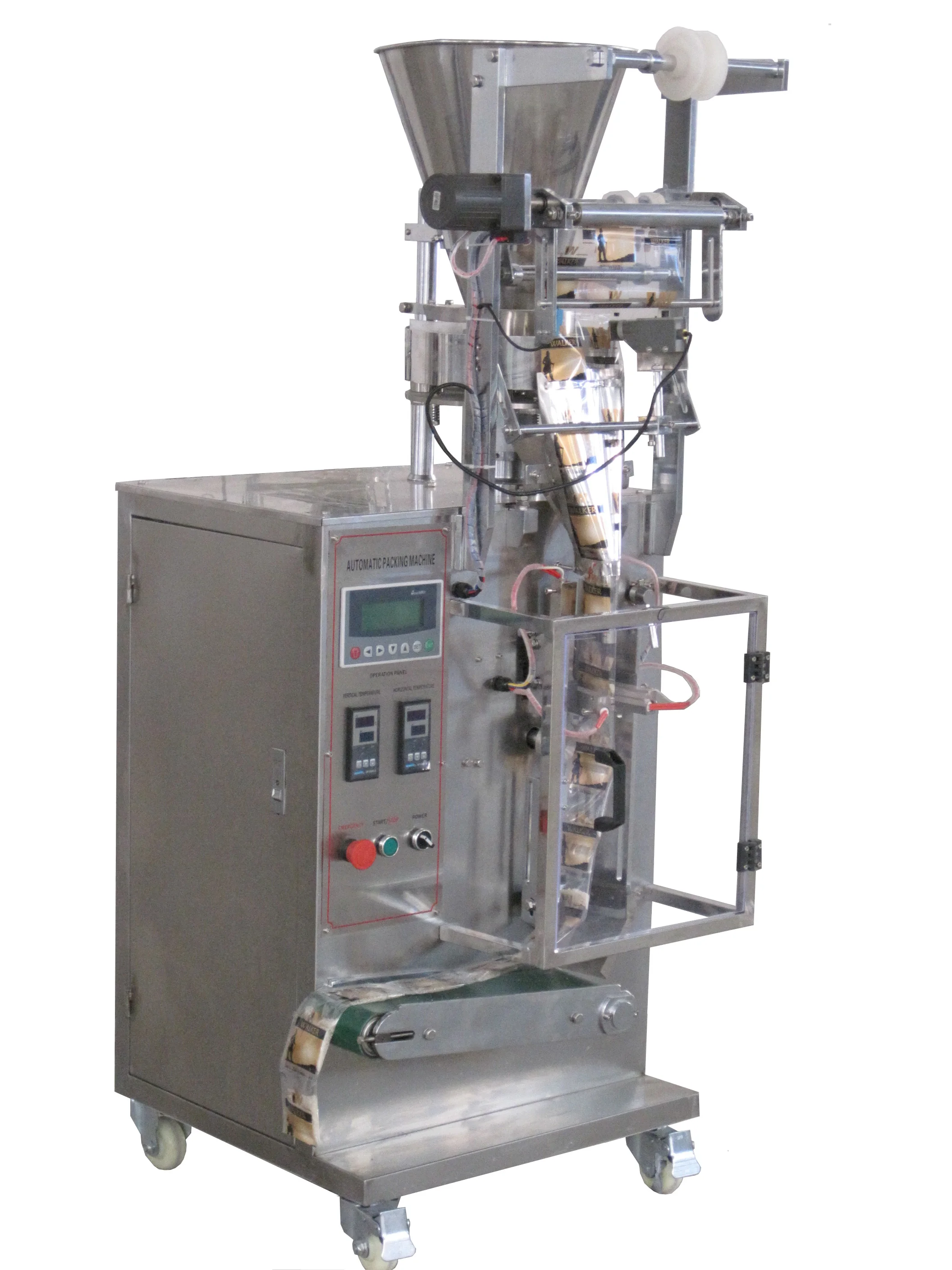 Automatic granule packaging machine small scale paper capping machine for salt sugar tea beans HS240K