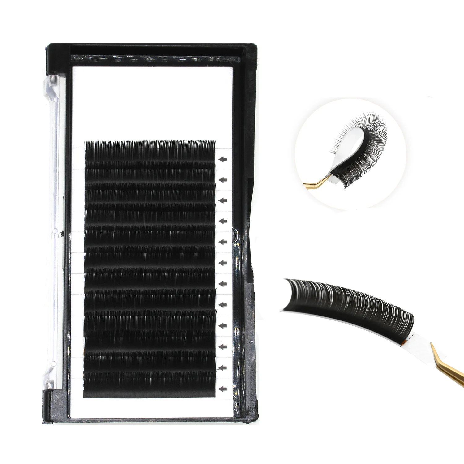 0.15mm Classic Eyelash Extensions Wholesale High Quality Handmade Lash Trays Natural Soft False Eyelashes J/B/C/CC/D/DD Curl