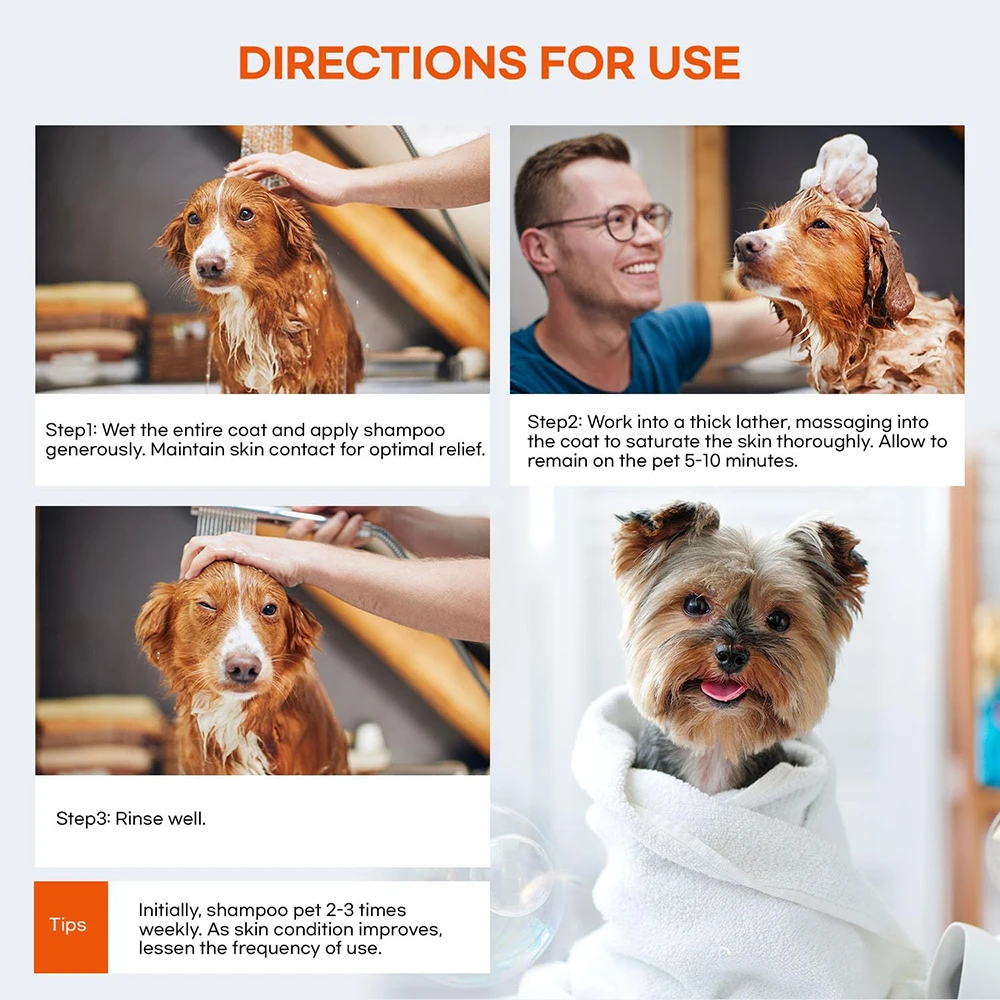 Private Label Professional Organic Pet Care Puppies Dog Products Anti Itch Grooming Shampoo Mild Cleaning And Bathing For Dog