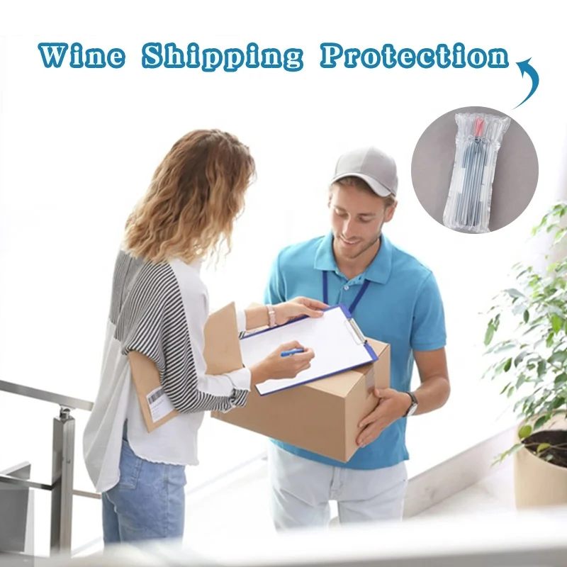 Inflatable Cushion Air Column Bags Film Roll Custom Air Filled Sleeve Packaging Wine Bubble Bag
