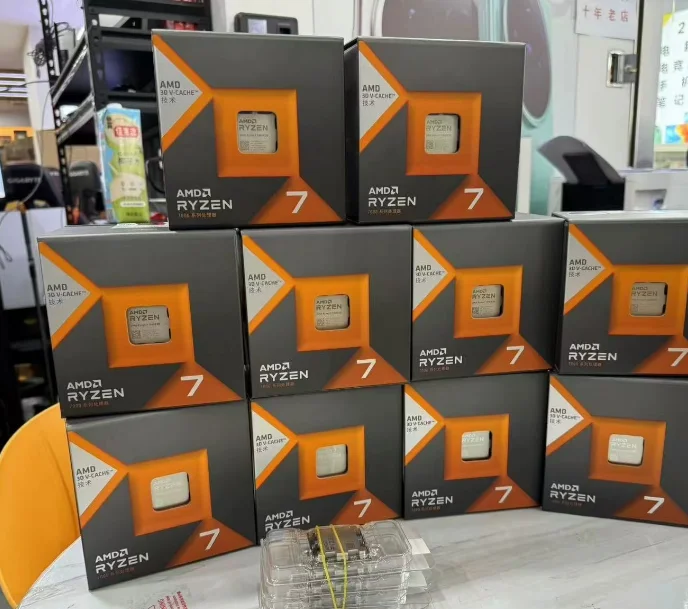Настольный процессор 4 2 ГГц 8 ядер разъем AM5 AMD R7 7800X3D игровой