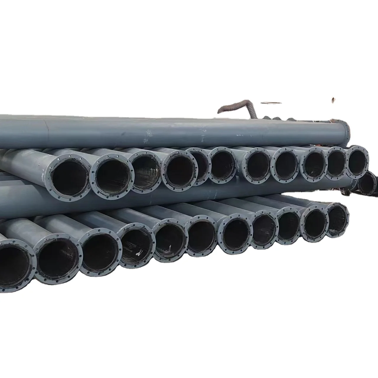Anticorrosive Rubber Steel Pipe Lining Power Plant Use Rubber Lined Carbon Steel Pipe Tailings Pipeline