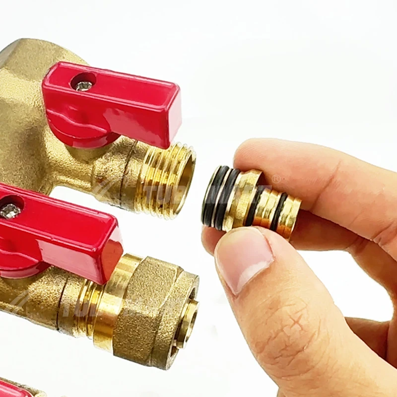 Tubomart  collettori riscaldamento floor brass heating Brass PEX Manifolds Valve water manifolds plumbing heating system