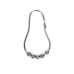 Modern Design Accessories Rolling Hook Stainless Steel Metal Shower Curtain Hooks