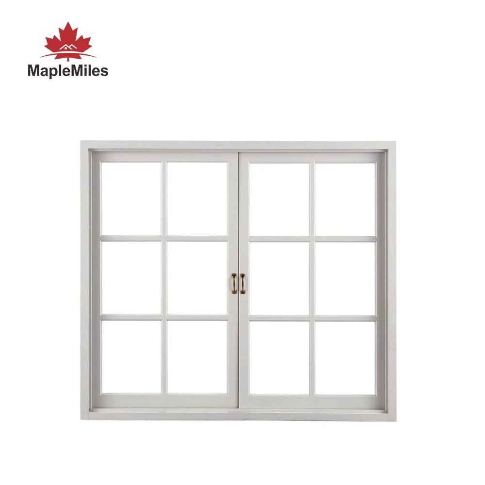 Maplemiles 2100x610 Custom Design Thermal Break Black Fixed Tempered Glass Window for Balcony