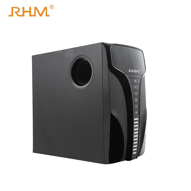 РХМ RM-9151 2,1 деревянный ящик компьютерный динамик со светодиодной подсветкой для домашнего кинотеатра