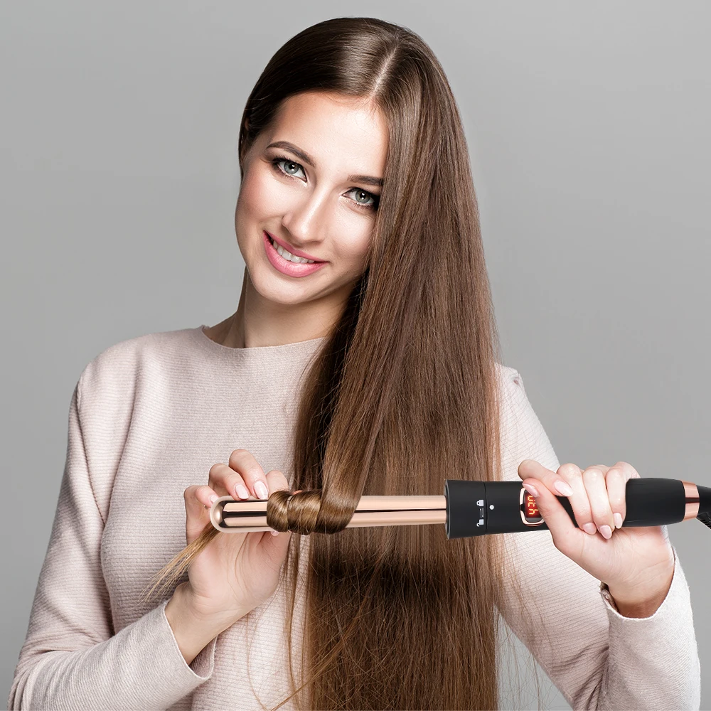 
ROHS certificate hair curler set portable mini hair curling iron 