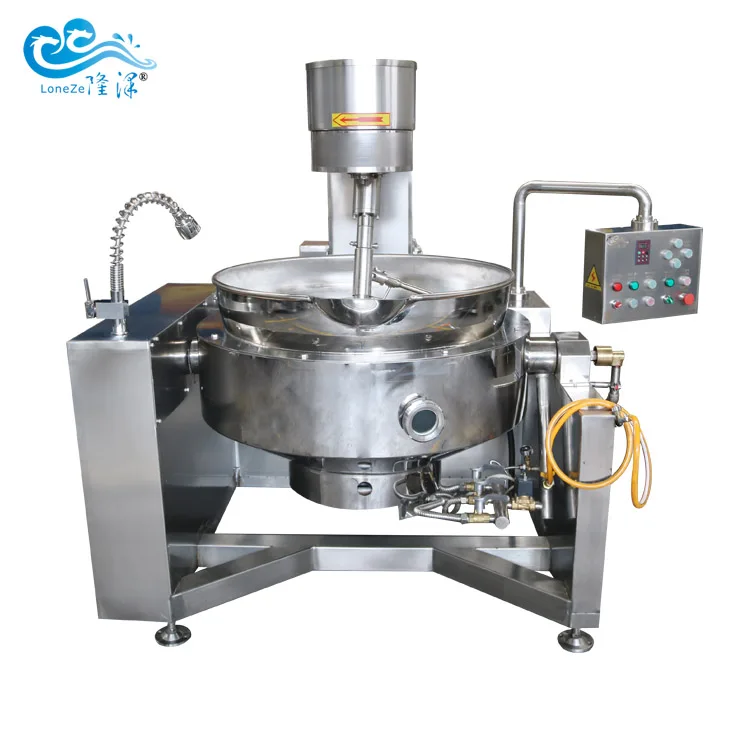Automatic double planetary tomato sauce processing machine on hot
