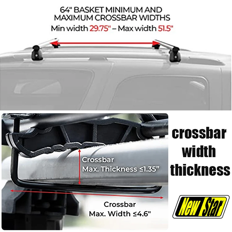 Индивидуальный oem 39x64 дюймов 150 фунтов Кроссовый держатель для багажа на крышу, универсальный багажник на крышу автомобиля, корзина