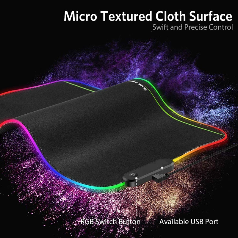 Рекламные коврики для мыши производители предлагают RGB светодио дный игровой коврик с