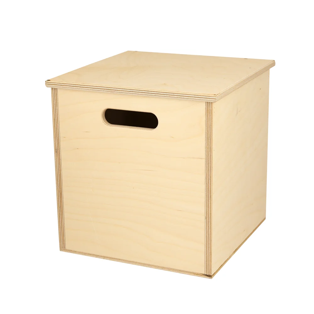 Small wooden chest box with removable lid shipping boxes custom logo
