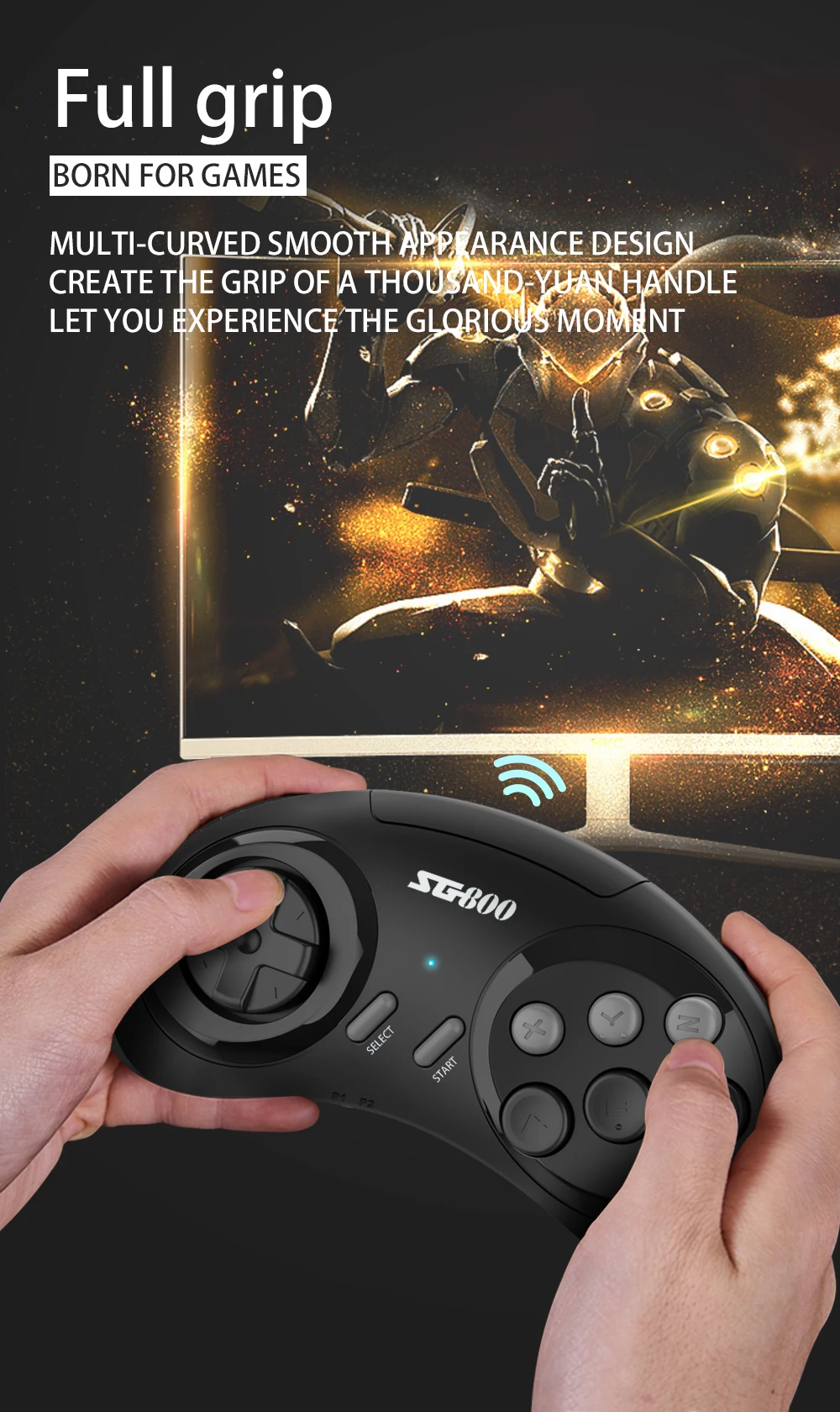 Игровая консоль SG800 4K со встроенными 688 играми игровая Mini Consola TV для
