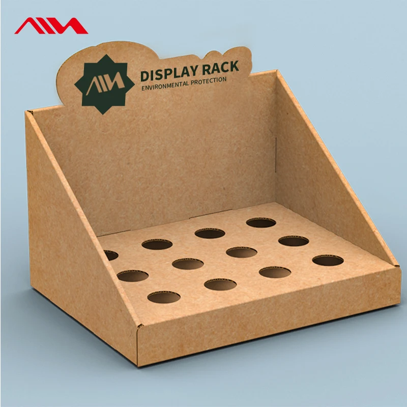 Custom Cardboard Tabletop Countertop Cosmetic Makeup Lash Product Display Boxes Paper Lipstick Skin Care Eyelash Display Box