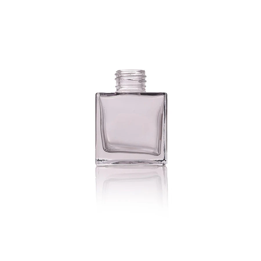 ADVANTRIO New Design Empty Luxury 100ml Black Aromatic Glass Aromatherapy Reed Diffuser Wooden Cap Bottle