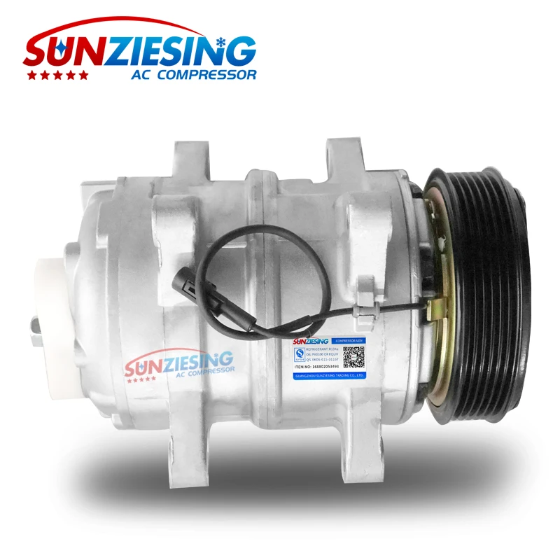 suitable for Isuzu NPR NQR 4.8L 3.9L 1996-2001 DKS-15CH 125MM  6pk 12V Car accessories Auto parts factory ac compressor