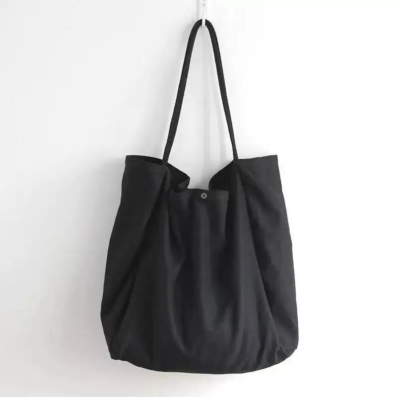 
2021 new cotton and linen canvas bag ladies all-match handbag travel large-capacity canvas bag 