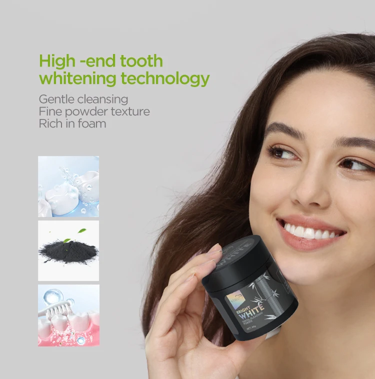 Oral Care Home Use Bamboo Charcoal teeth whitening toothpastes Tooth Teeth Whitening Powder Organic Add Your Logo
