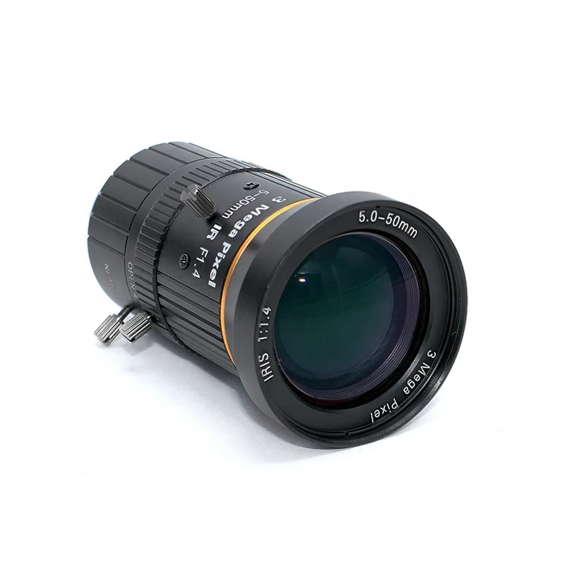 Varifocal Lens 3-MP 5-50mm Zoom F1.4 CS Mount Lenses Industrial Vision Accessories Security CCTV Camera Lens