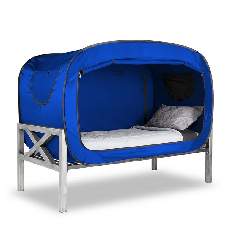 Wholesale custom pop up tent folding portable frame breathable 1 person twin bed size pop sleeping bed tent privacy for adults