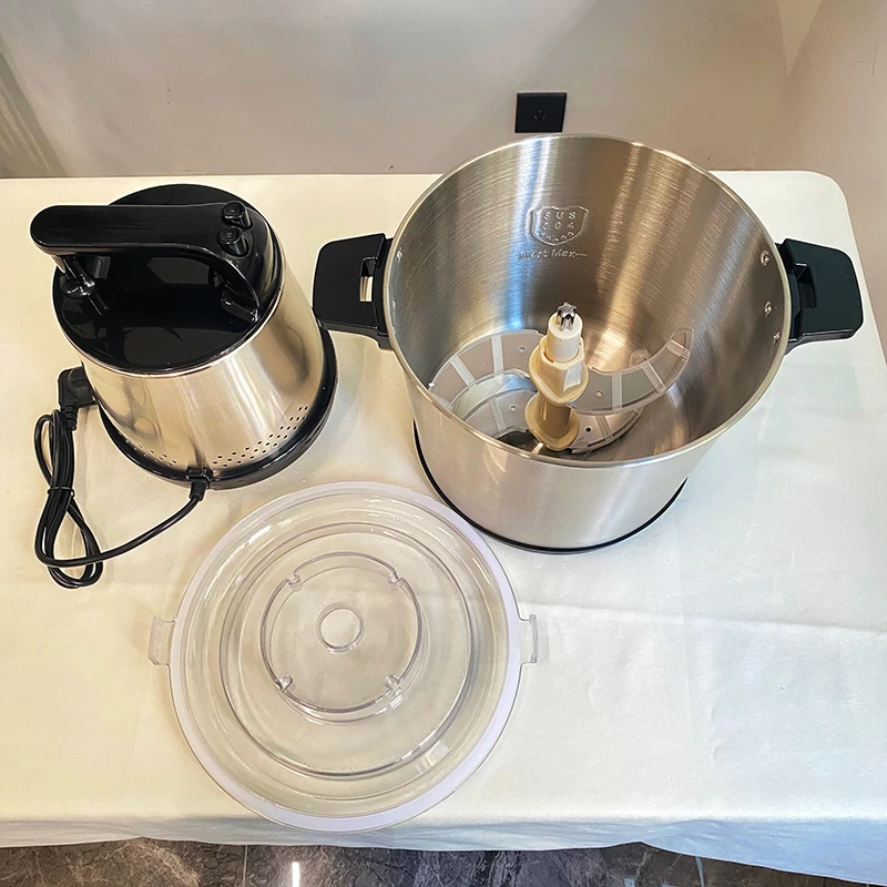 Wholesale 2024 Household Electric Meat Grinder Top Selling Stainless Steel 6L 8L 10L 12L Capacity Outdoor Fufu Pounding Machine