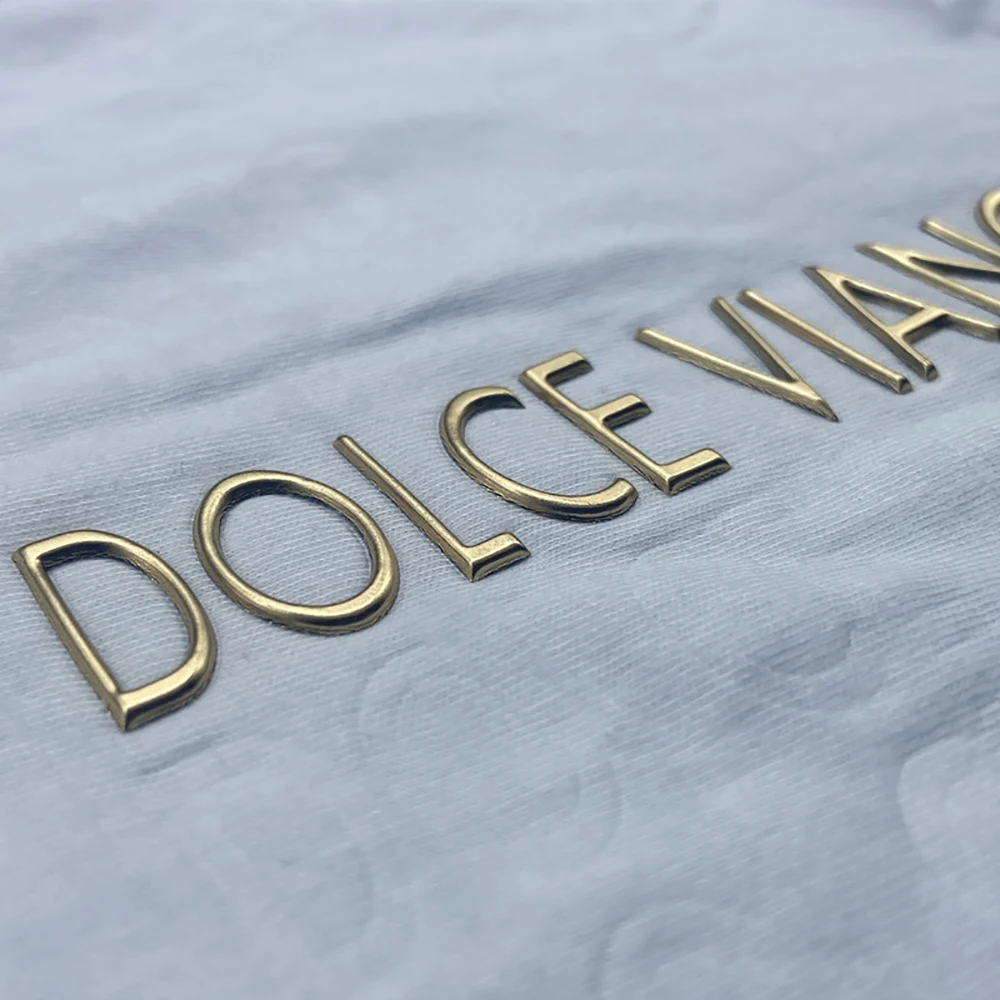 Custom 3D Iron On Logo Printing Silicone Sticker Heat Transfer Patch Label For Clothes