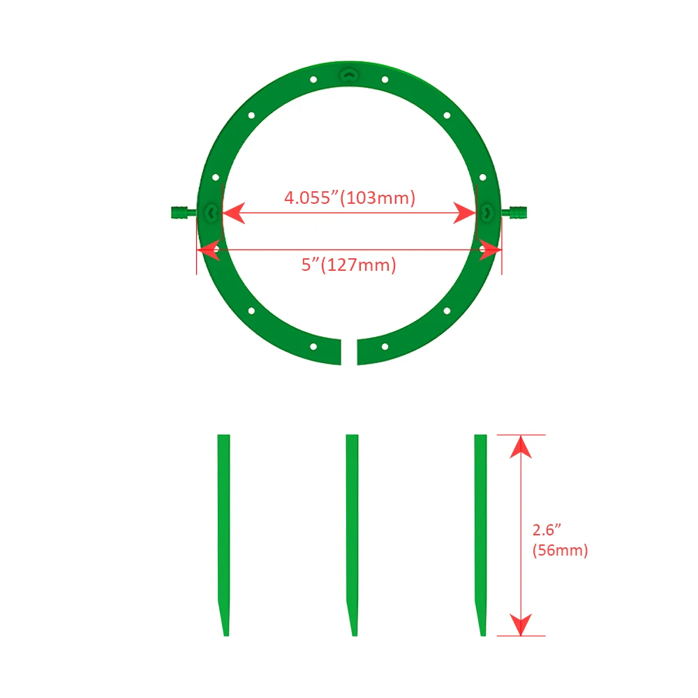 2023 Newest Style 5 9 Inch Flow Rain Drip Ring For Irrigation Grow Media