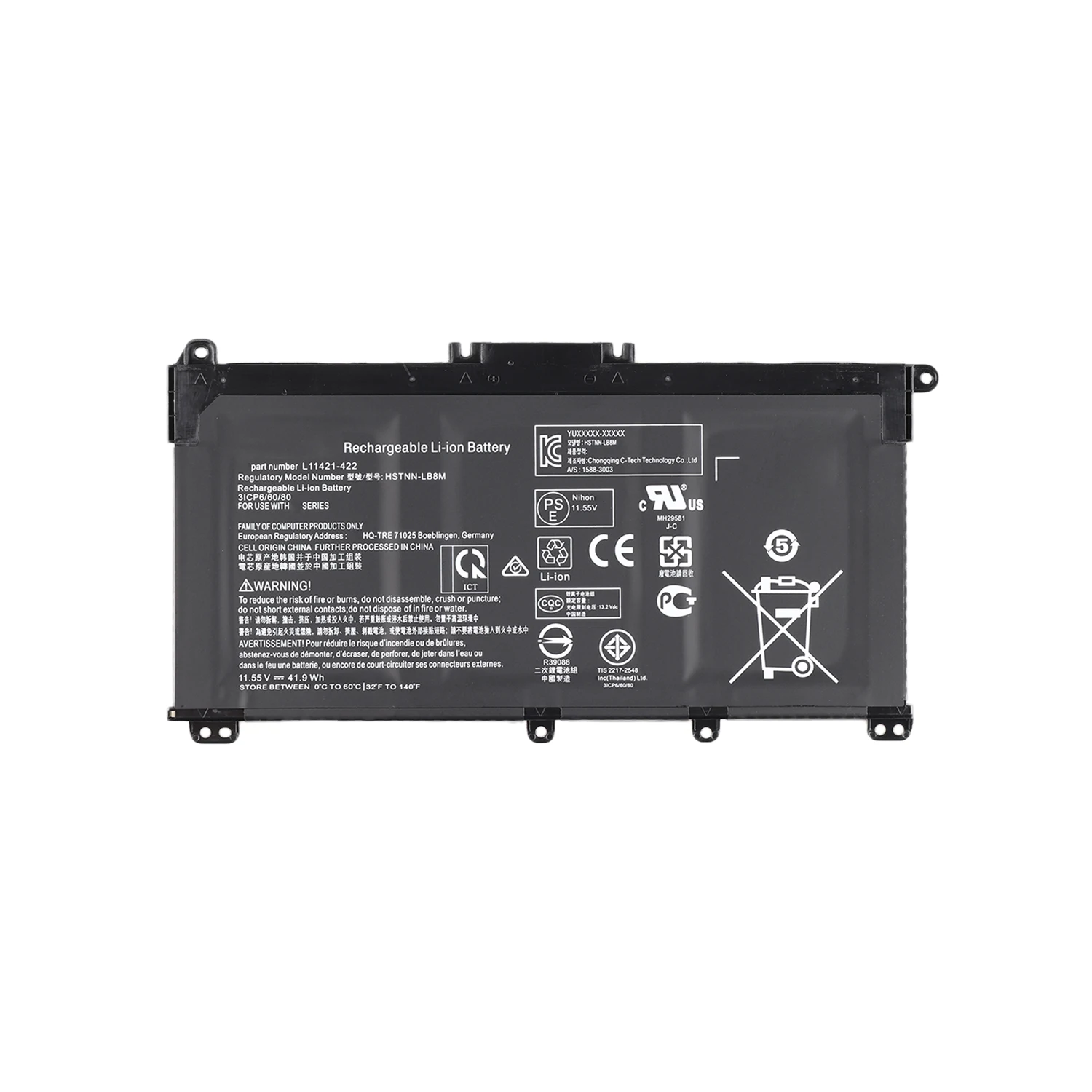 11,55 v 41.9Wh батареи для ноутбука HP Pavilion 15-CD HSTNN-LB7 LB7X TF03XL HT03XL