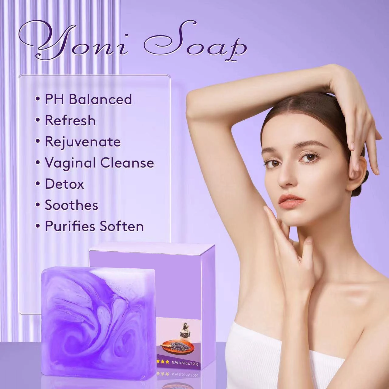 Feminine Wash & Yoni Oil & Yoni Soap Set For Women Vaginal Ph Balance Remove Odor Soap Bar Feminine Hygiene Care Kit