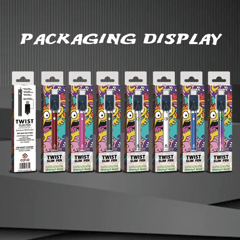  most popular products 380mAh Battery capacity Variable voltage vape pen battery 510