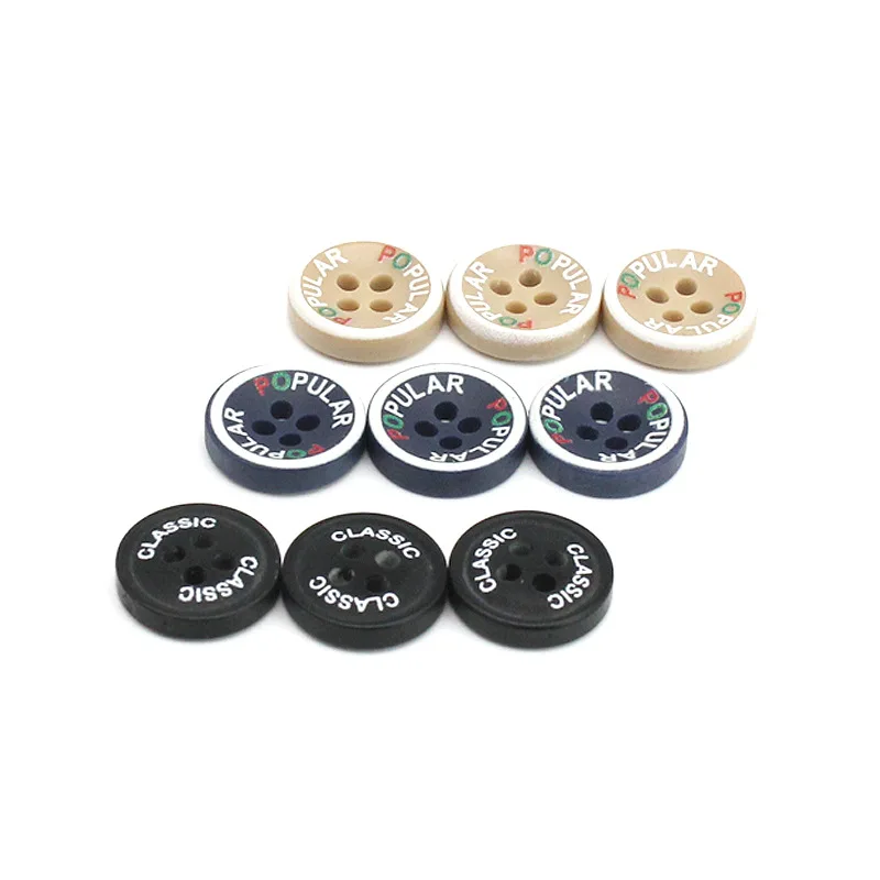 hot sale 4 holes round sewing 18L 20L 24L plastic child resin buttons for children decoration