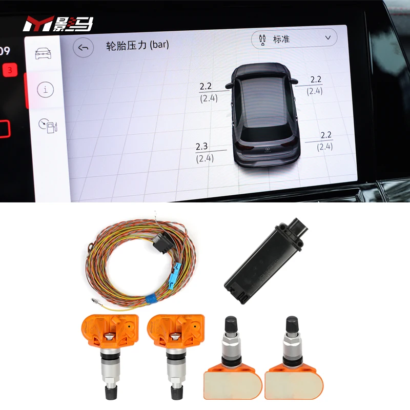 Sensor bluetooth Tire Precision Pressure Monitoring System and temperature Intelligent System For vw golf 8 mk8