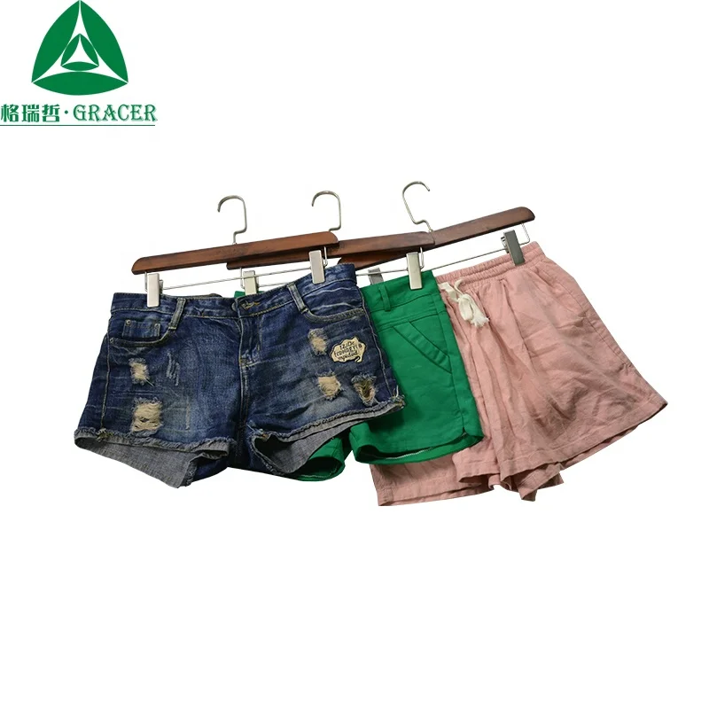Cheap fashion second hand clothing ladies mini shorts mombasa used clothes for sale