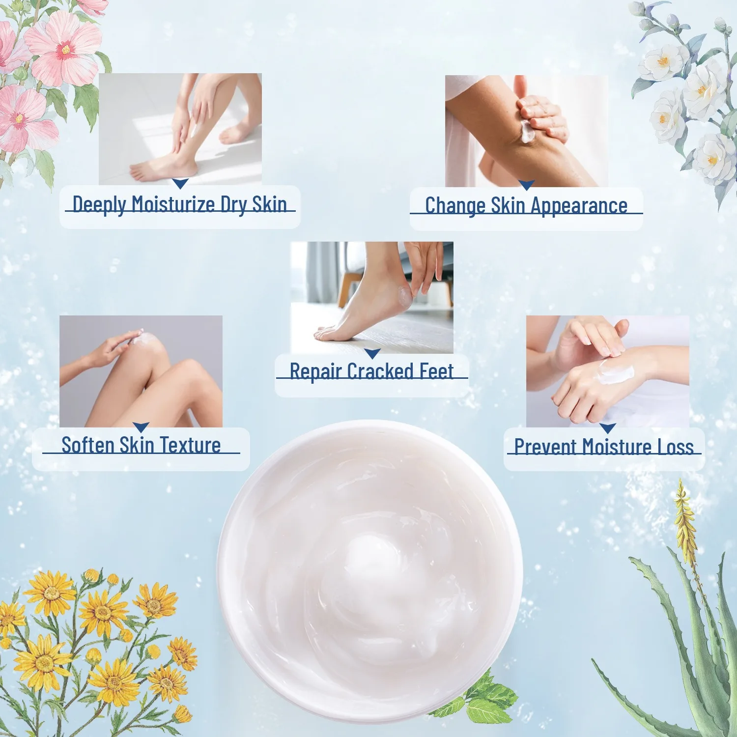 Customized urea cream 42% + 2% salicylic acid urea cream anti-drying and moisturizing hand foot care cream spot wholesale