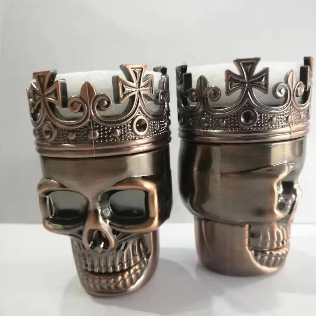 Skeleton Tobacco Grinder Crusher  Metal Ghost Head Herb Grinder Tools Hot Selling Smoke Herb Grinder