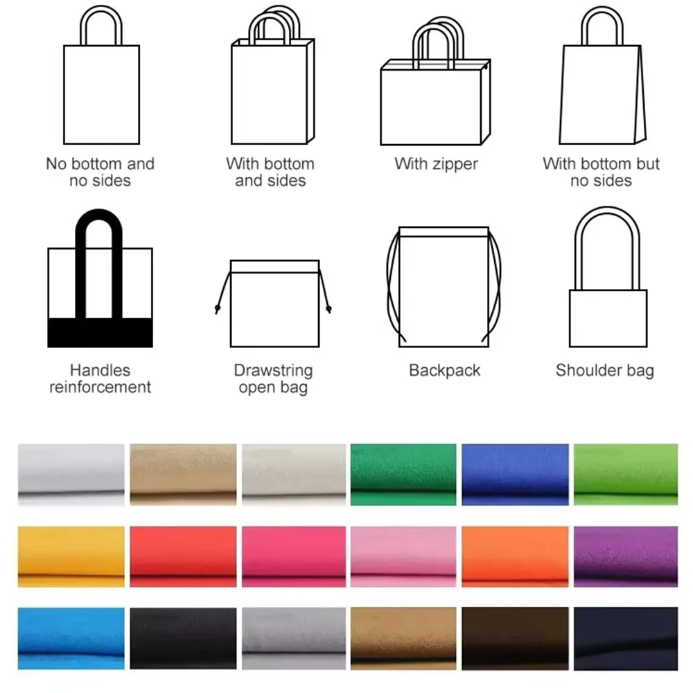 Custom Logo Printed Eco-friendly Waterproof Large Capacity White Black Blank Cotton Canvas Tote Bag Wholesale With Pocket