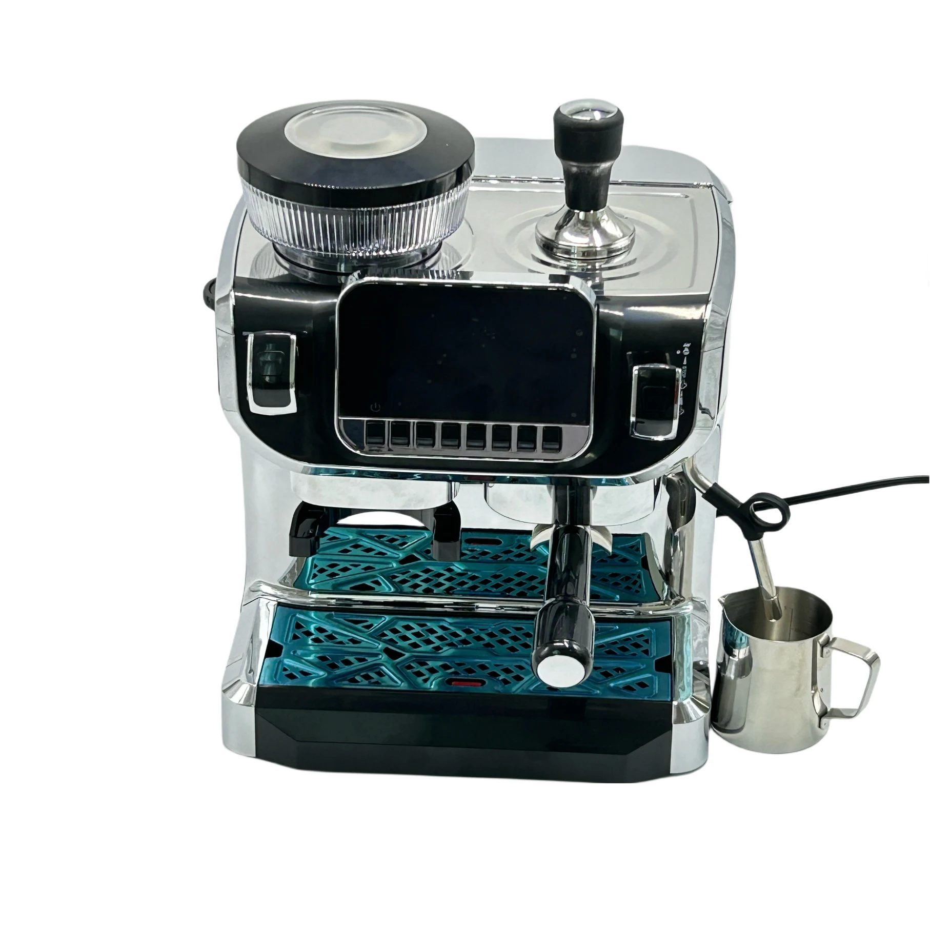 Household Automatic Commercial 3 IN 1 large screen espresso coffee maker machine with double boiler