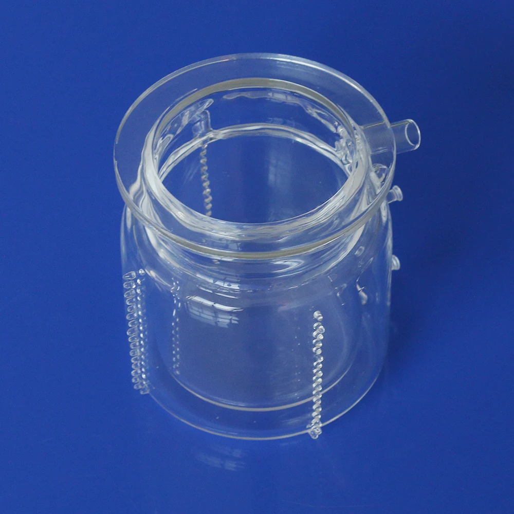 Two-layer Quartz photocatalytic reactor Reaction kettle Quartz Reactor