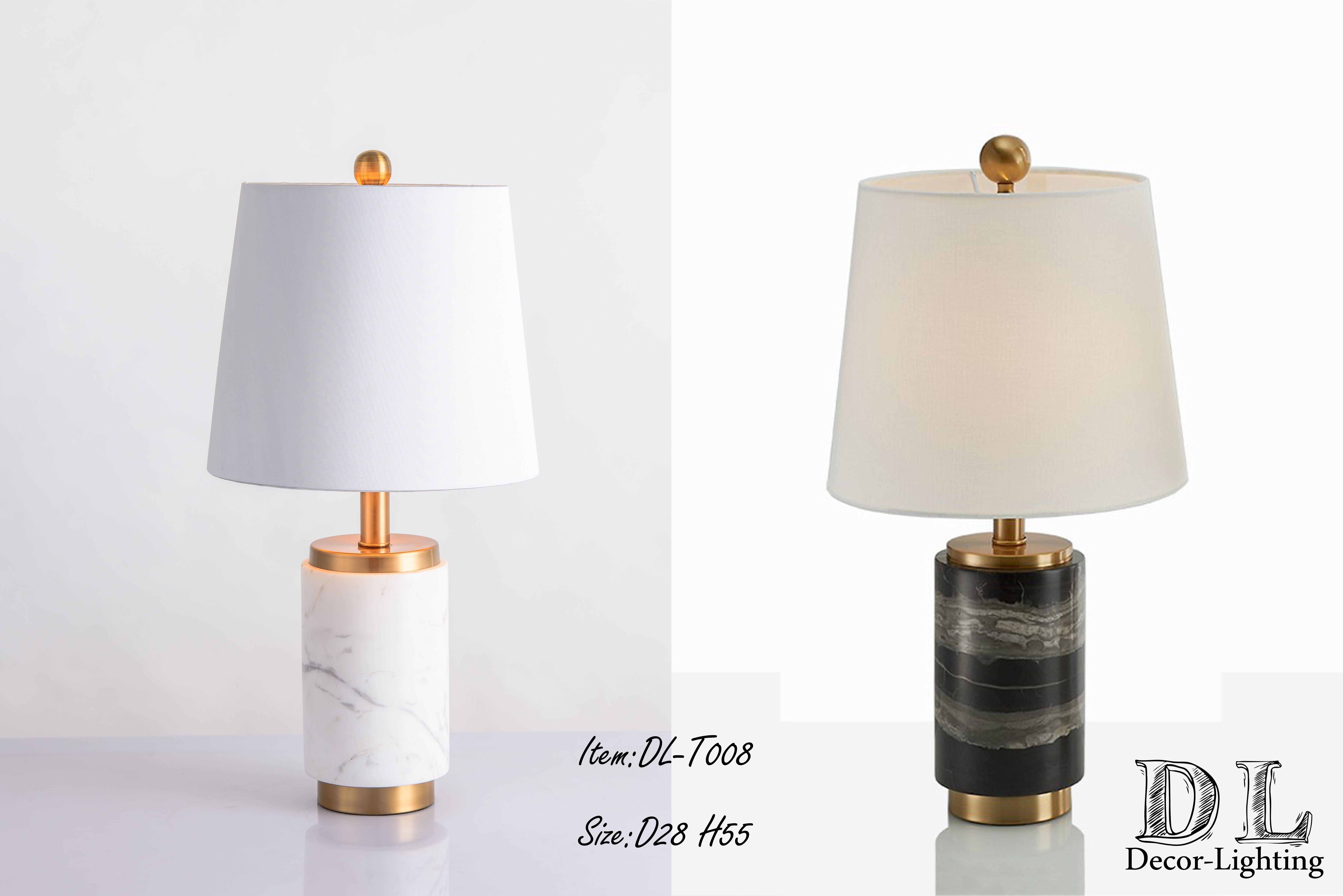 
hotel indoor living room Article shape Design Marble table lamp Unique design Side table lamp for Decoration 