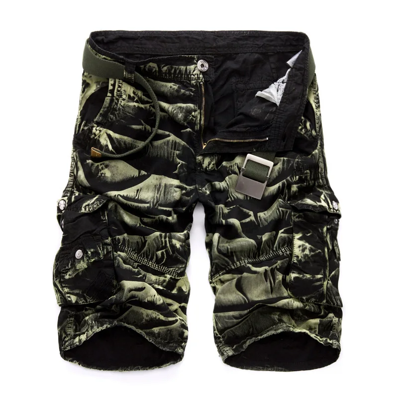 Custom Logo Polyester Shorts Loose Work Shorts Cargo Soft Fabric Work Shorts For Men