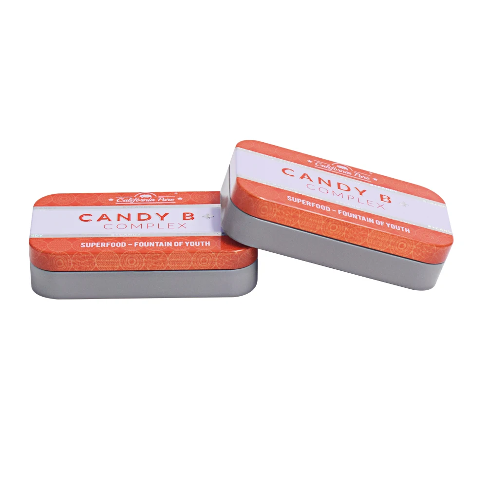 Factory Custom Mint Candy B+ Packaging Tin Box