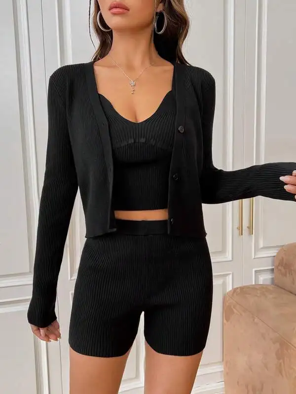 Women Knitted Two Piece Sets Sweaters Wide Leg Pants Women Clothing Womens Sweater Pants Sets with Stylish Design