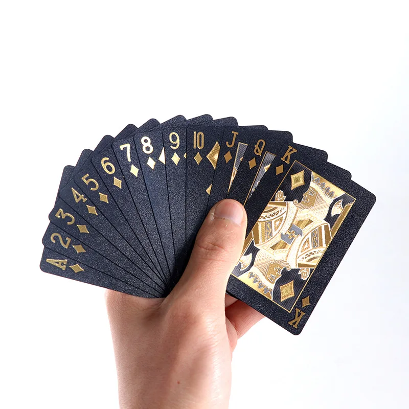Custom Size Design Company Logo Poker Card Printing Saudi Arabia 100% PVC 54 Deck Plastic Waterproof Playing Cards