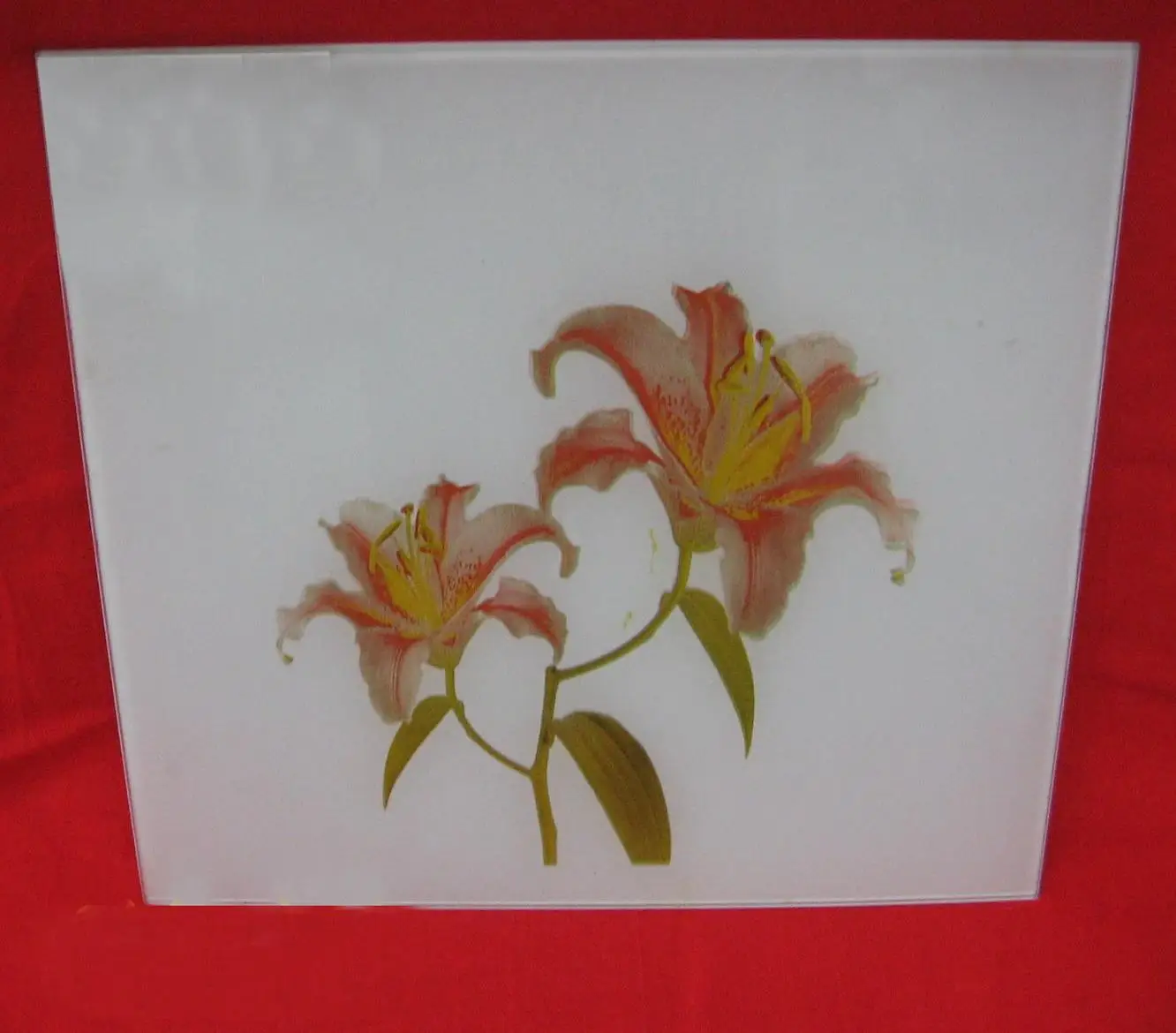 Wholesale stained art glazed glass inserts Handmade decorative door glass