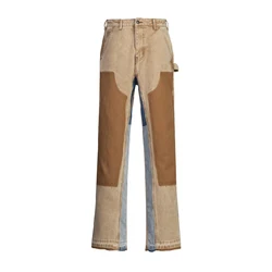 Drop shipping streetwear jeans men stylish jeans pants stock bootcut jeans men