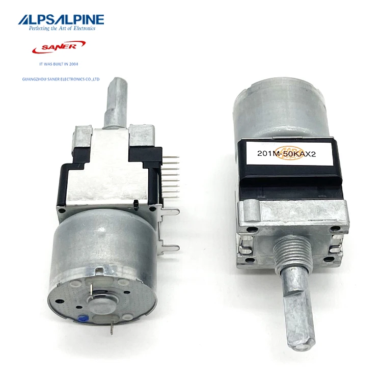 ALPS RK16812MG07Q 50KA Metal shaft Motor-driven type audio Rotary potentiometer